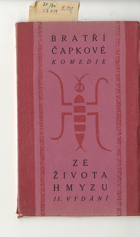 Josef Čapek, Karel Čapek, Otakar Štorch-Marien, František Obzina, Aventinum - Ze života hmyzu. II. vydání