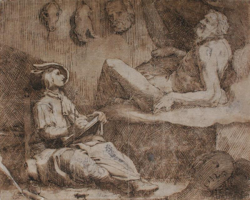 Abraham Bloemaert - připsáno - V ateliéru