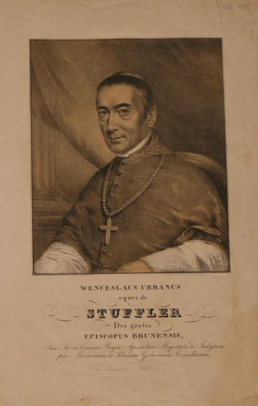 Josef Emanuel Teltscher - Podobizna  biskupa  V. U. Steifflera