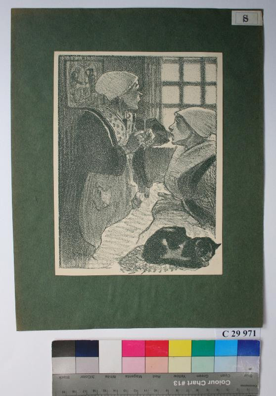 Theophile Alexander Steinlen - Dvě ženy s kočkou