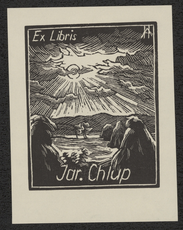 Antonín Hála - Ex libris Jar. Chlup