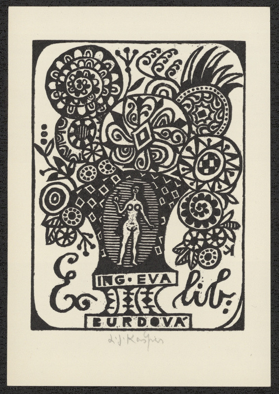 Ladislav Josef Kašpar - Exlibris Ing. Eva Burdová