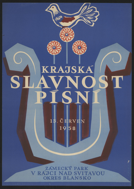 Jarmil Klecker - Krajská slavnost písní v Rájci nad Svitavou 1958