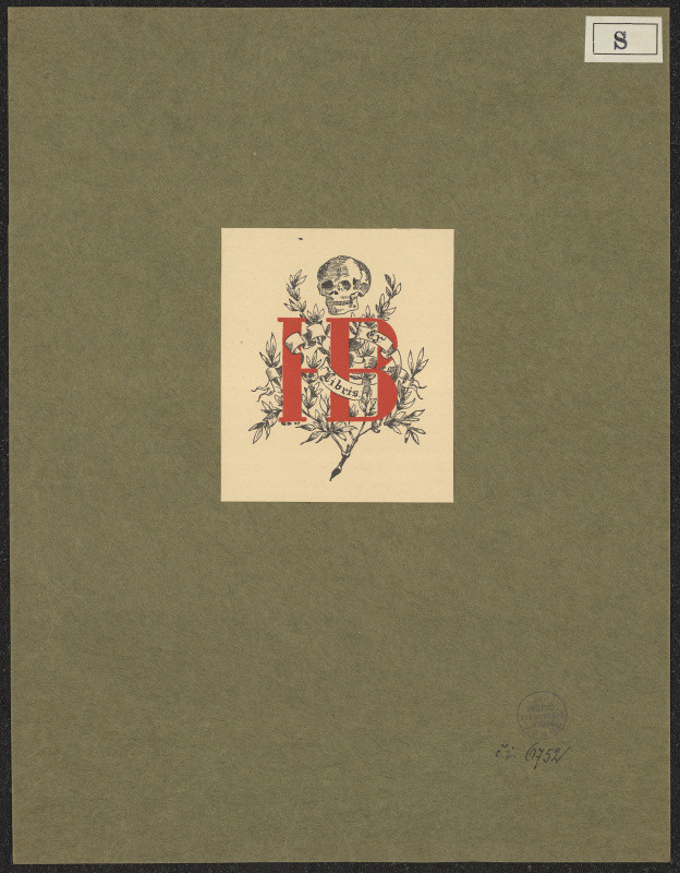 Gösta Sandqwist - Ex libris H B (Brand Hugo)