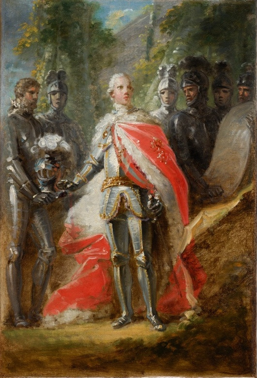 Friedrich Heinrich Füger - Podobizna muže v brnění (Studie k portrétu Františka II.)
