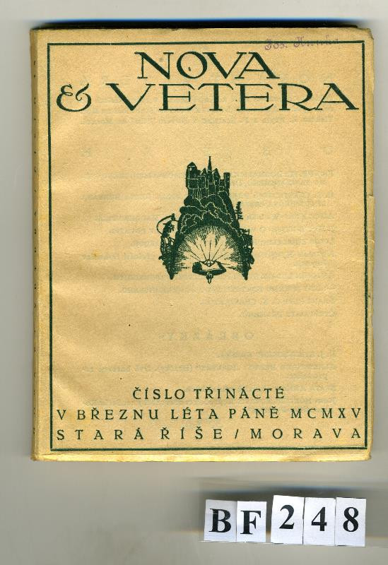 neurčený autor, Kryl & Scotti, Antonín Ludvík Stříž - Nova & vetera, číslo třinácté