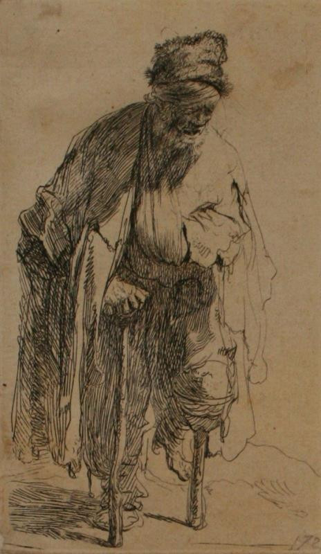 Rembrandt van Rijn - Muž s dřevěnou nohou