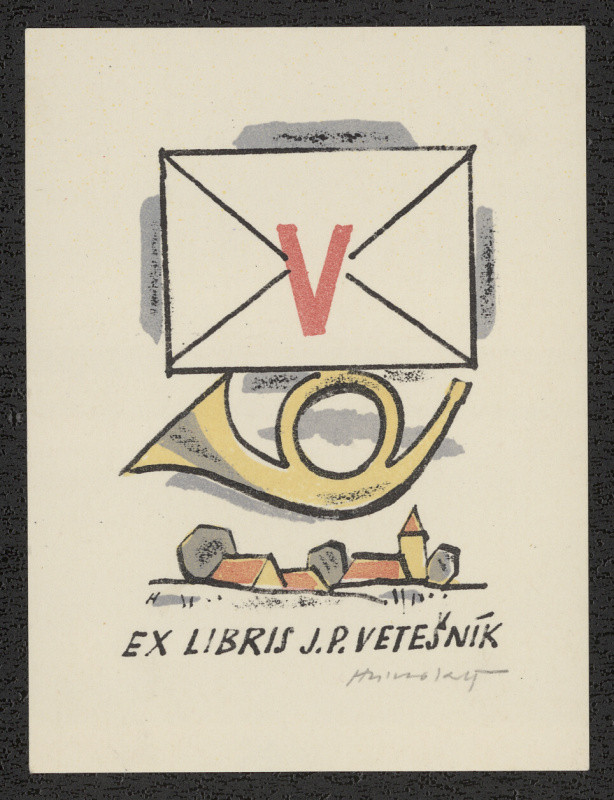 Stanislav Hlinovský - Ex libris J. P. Vetešník