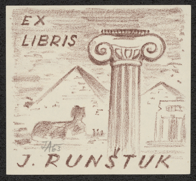 Přemysl Janíček - Ex Libris J. Runštuk