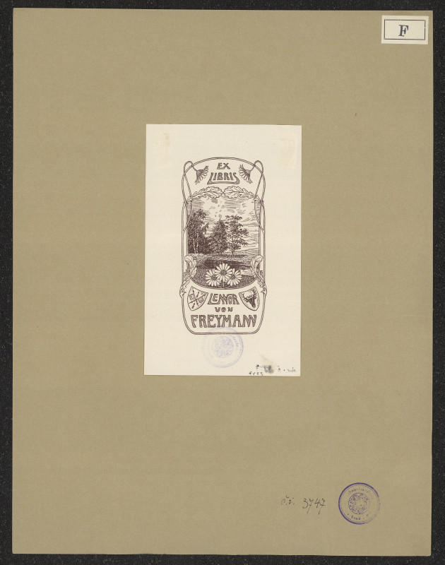 Rudolf von Freymann - Exlibris Lennor von Freymann