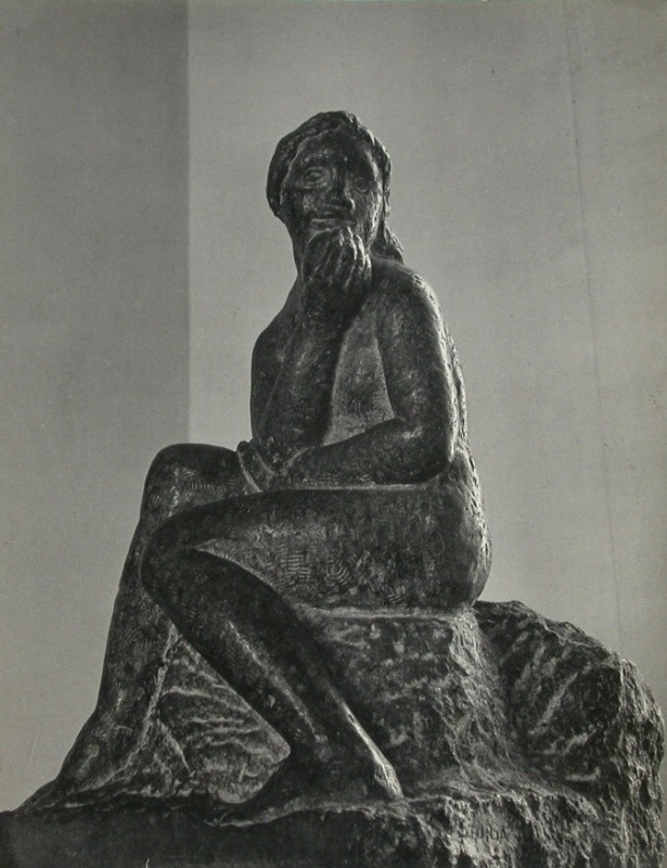 Jan Svoboda - Bez názvu (Sedící žena, Jan Štursa), z cyklu Pojednání o plastice / Untitled, from the Essays on Sculpture cycle