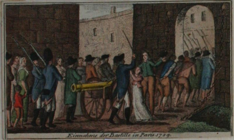 neurčený autor - Einnahme der Bastille in Paris 1789
