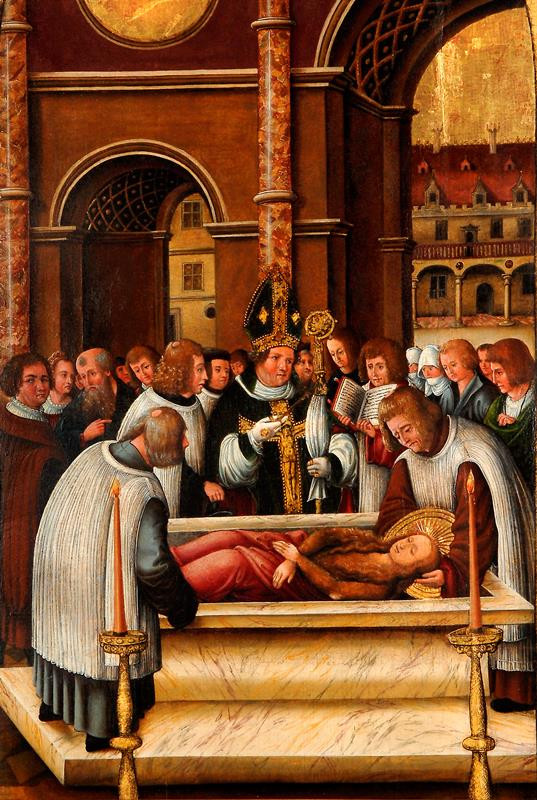 neznámý malíř podunajský - Pohřeb sv. Maří Magdaleny