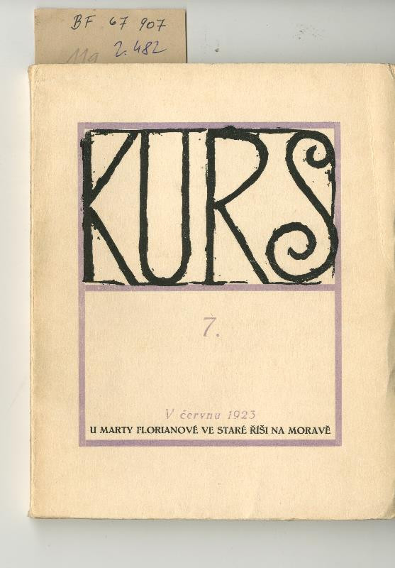 Methoděj Florian, Karel Votlučka, Marta Florianová, neurčený - Kurs 7. V červnu 1923