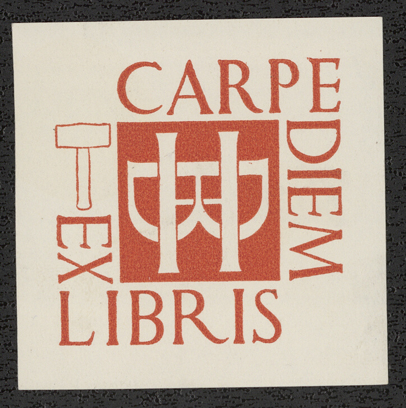 Bořivoj Hnátek - Ex libris B. H. Carpe diem (Bořivoj Hnátek)