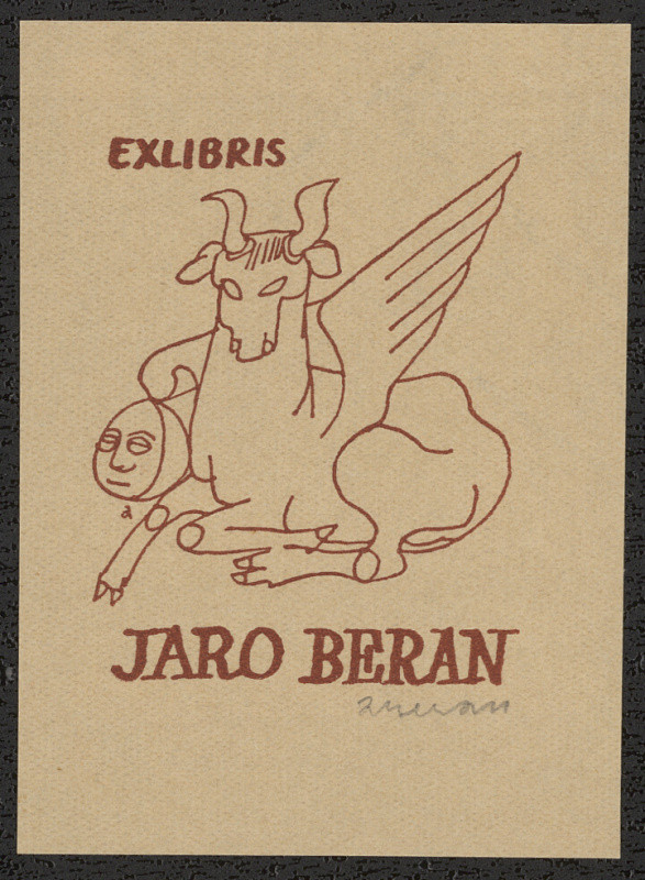 Aljo (Alois) Beran - Exlibris Jaro Beran