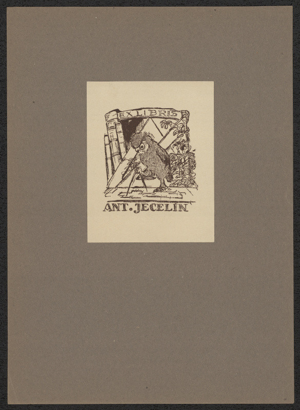 Kafka (?) - Exlibris Ant. Jecelín