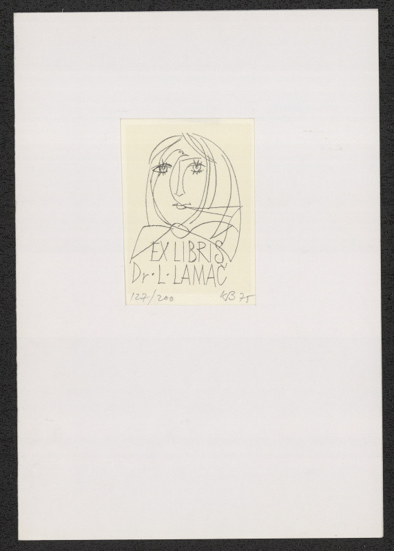 Karel Beneš/1932 - Exlibris Dr. L. Lamač