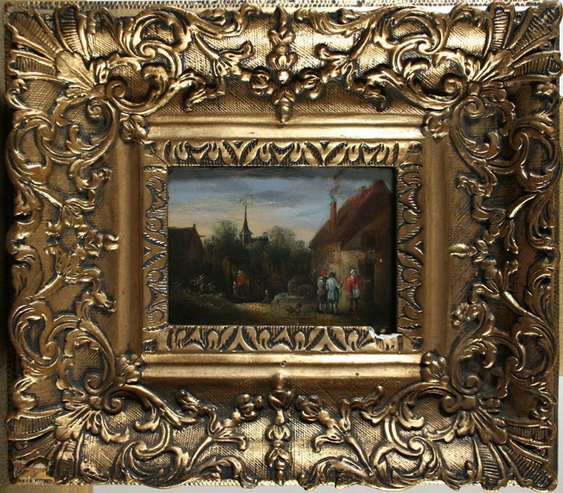 David Teniers ml. - napodobitel - Krajina s figurální stafáží II.