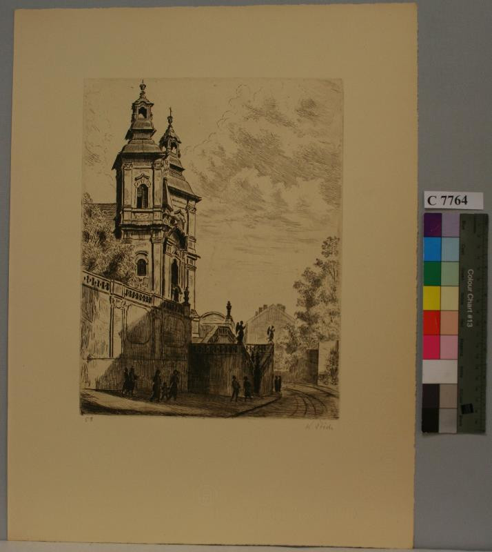 Karel Štěch - Kostel sv. Jana Nepomuckého na Skalce (Nové Město 1940)