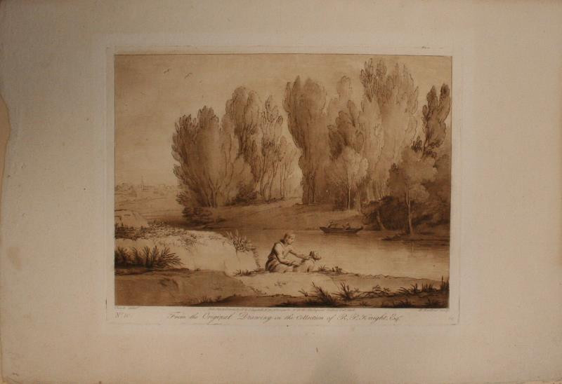 Richard Earlom - Muž se psem u řeky