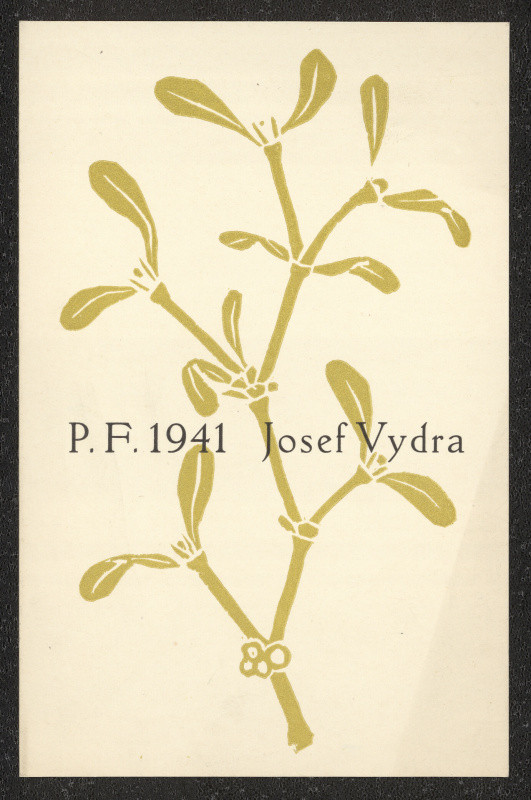 neznámý - P.F. 1941 Josef Vydra