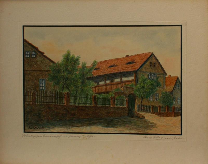 Karel Werner - Fränkischer Bauernhof in Lichtowitz a. d. Elbe