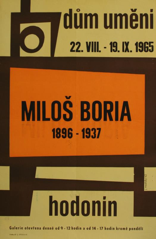 neurčený autor - Miloš Boria 1896-1937, DU Hodonín 1965