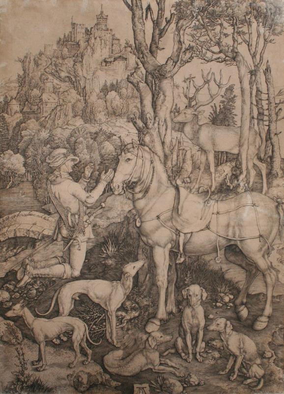 Albrecht Dürer - Sv. Eustach (sv. Hubert)