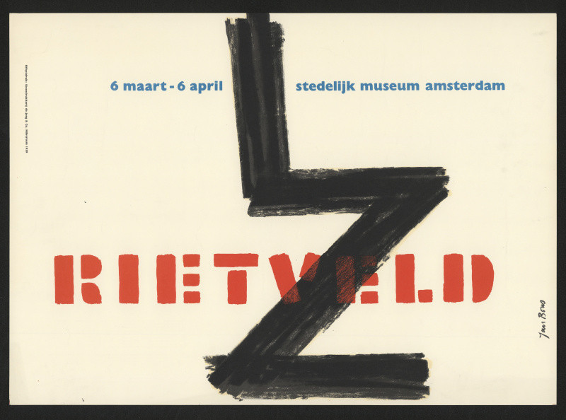 Jan Bons - výstava architekta Ritvelda, Stedelij museum Amsterdam