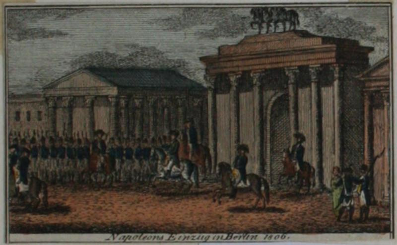 neurčený autor - Napoleons Einzug in Berlin 1806