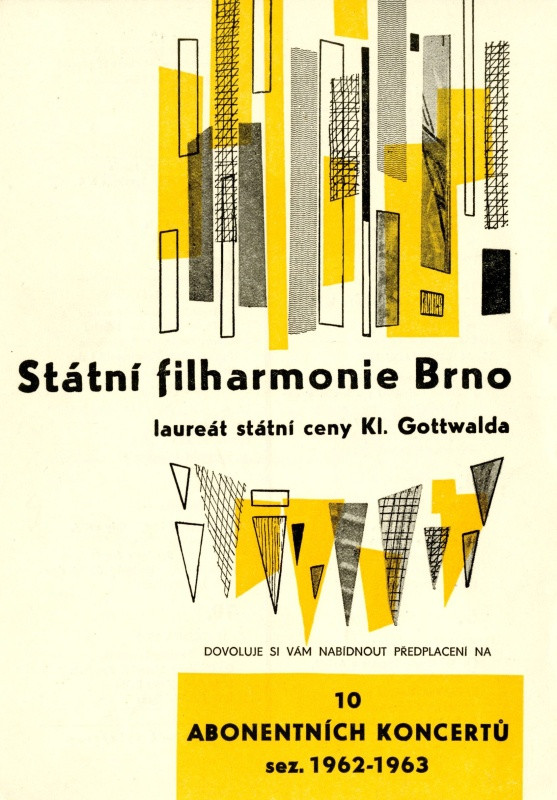 Jan Rajlich st. - Státní filharmonie brno 10 abonentních koncertů 1962-1963