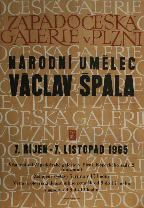 neurčený autor - Václav Špála, Západočeská galerie v Plzni 1965