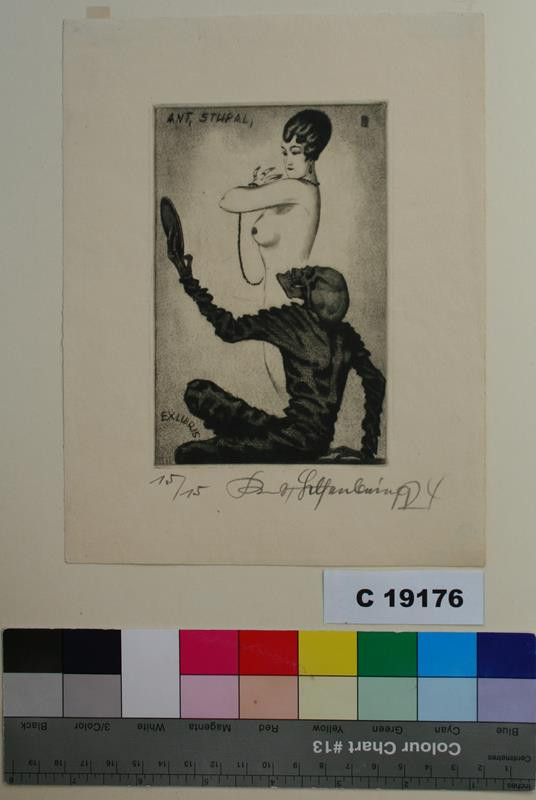 R. Helfenbein - Ex libris Ant. Stupal