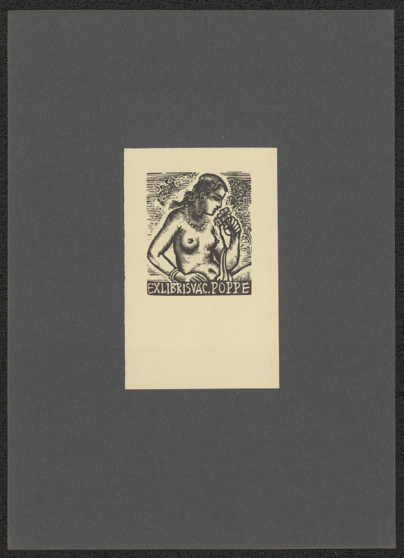 Josef Hodek - Exlibris Vác. Poppe