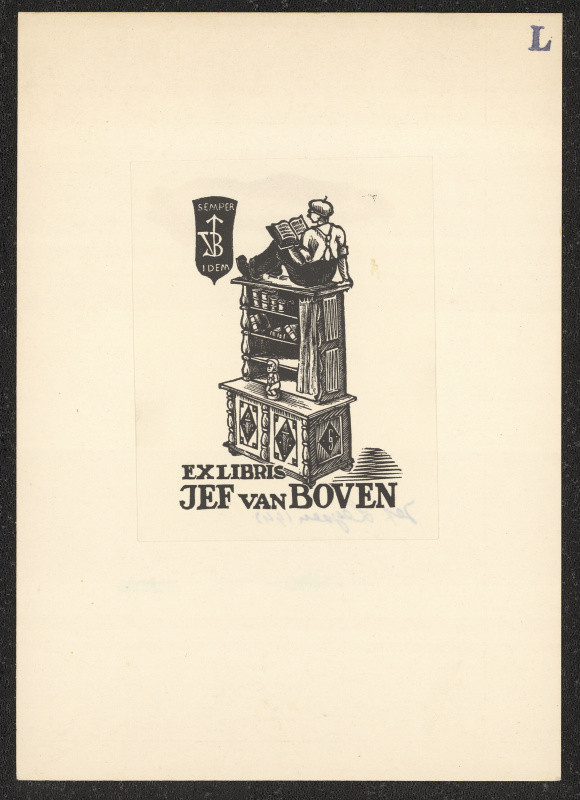 Jef (Jozef) Leysen - Exlibris Jef van Boven