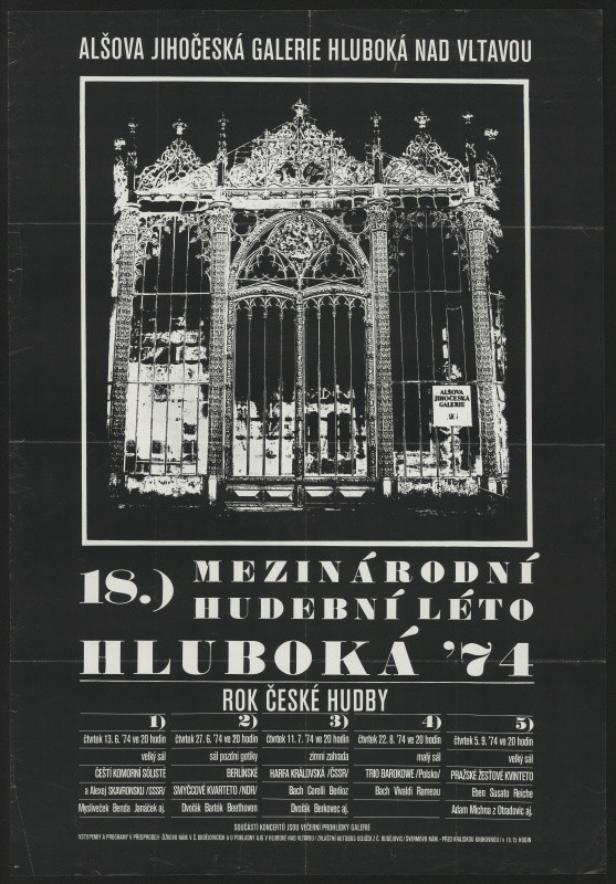 neznámý - 18. mezinárodní hudební festival Hluboká 71, AJG Rok české hudby