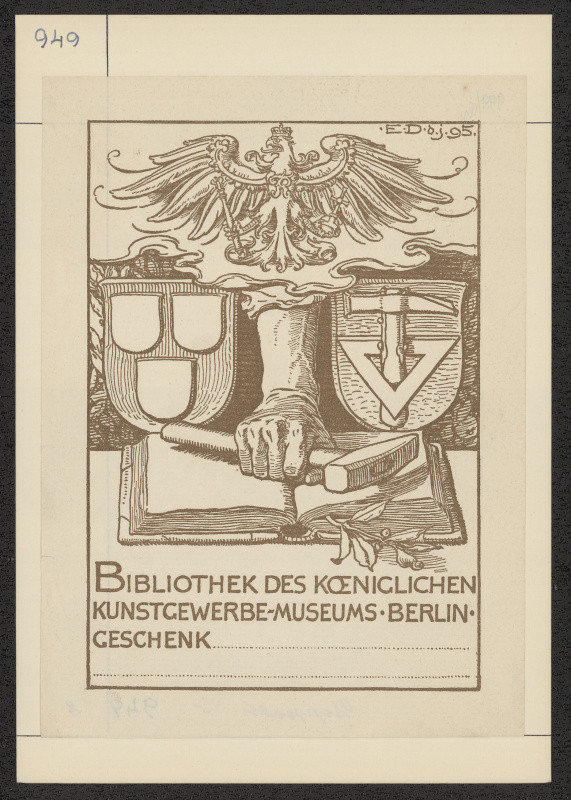 Emil Doepler der jüngere - Bibliothek des koeniglichen Kunstgewerbe - Museums Berlin