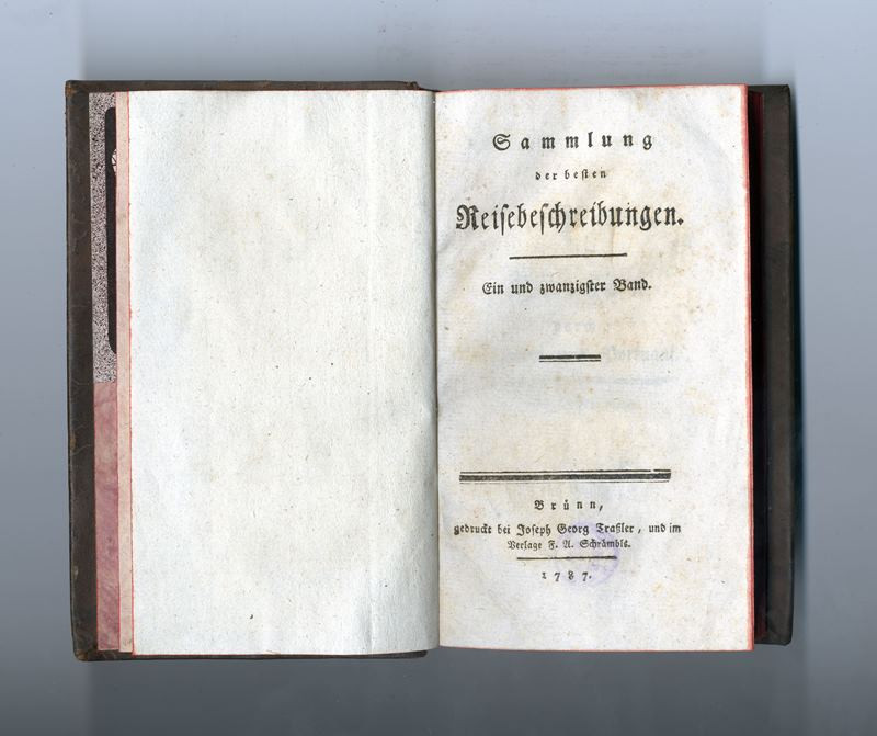 Schramm, neurčený autor, Joseph Georg Traßler - Sammlung  der beste reisebeschreibungen. Ein und zwanzigster Band