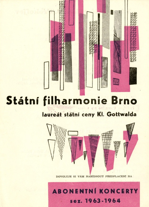 Jan Rajlich st. - Státní filharmonie Brno Abonentní koncerty 1963-1964