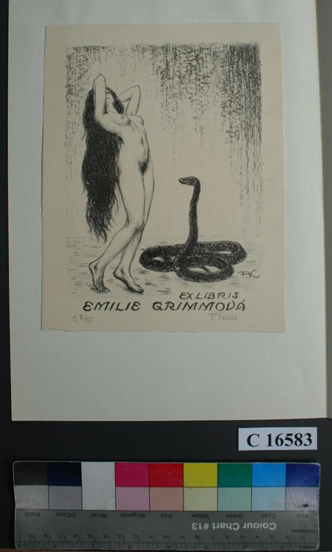 František Kobliha - Ex libris Emilie Grimmová