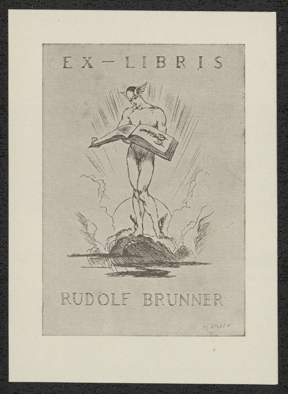 Karel Hojden - Ex libris Rudolf Brunner