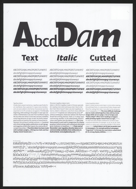 Anton Koovit - Adam Typeface
