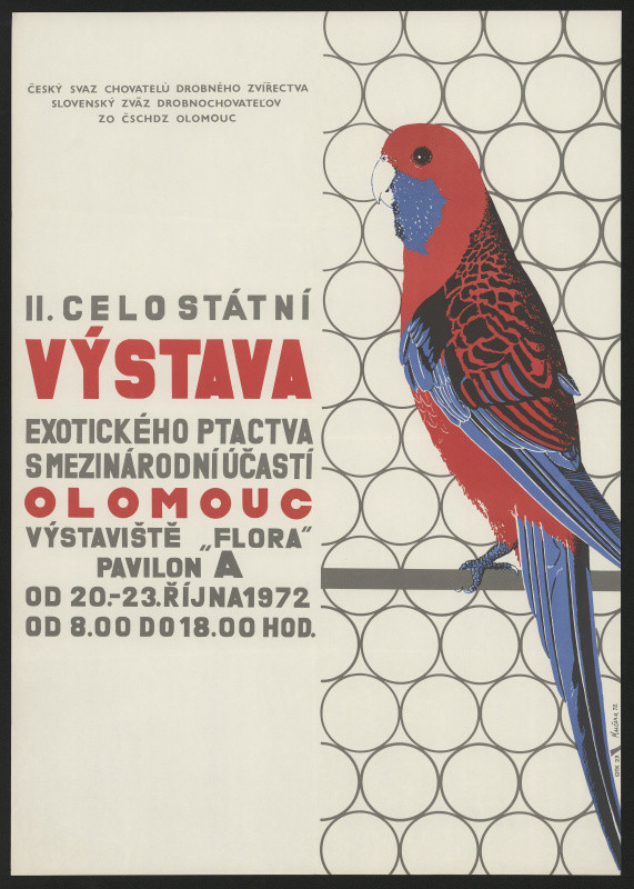 Kučera - Flora Olomouc: II celostátní výstava exotického ptactva Olomouc