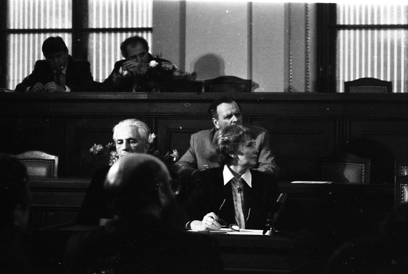 Dagmar Hochová - Návštěva kardinála Františka Tomáška v České národní radě, 22. 11. 1990