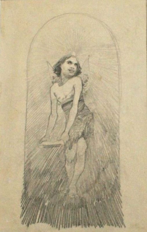 Alfons Mucha - Sdutie Puza pro návrh na plakát