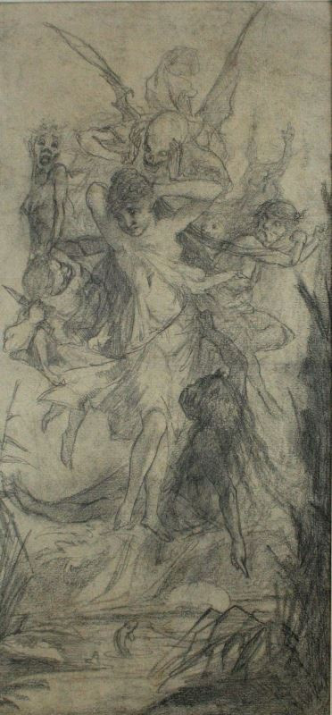 Alfons Mucha - Studie k obrazu 