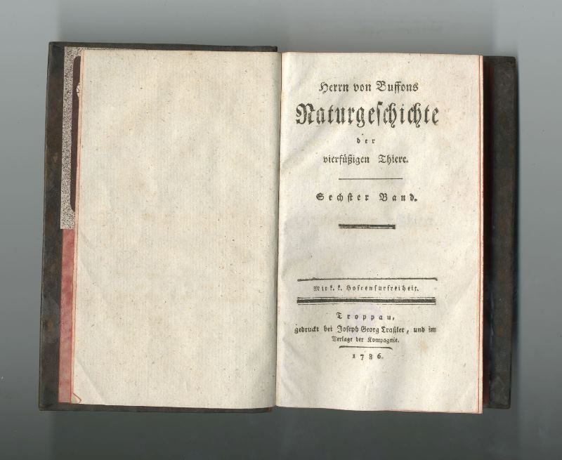 Georg Louis Leclerc de Buffon, Joseph Georg Traßler - Naturgeschichte der vierfüßige Thiere. Sechster Band