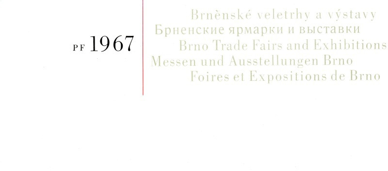 neurčený autor - PF 1967 Brněnské veletrhy a výstavy Brno/ČSSR