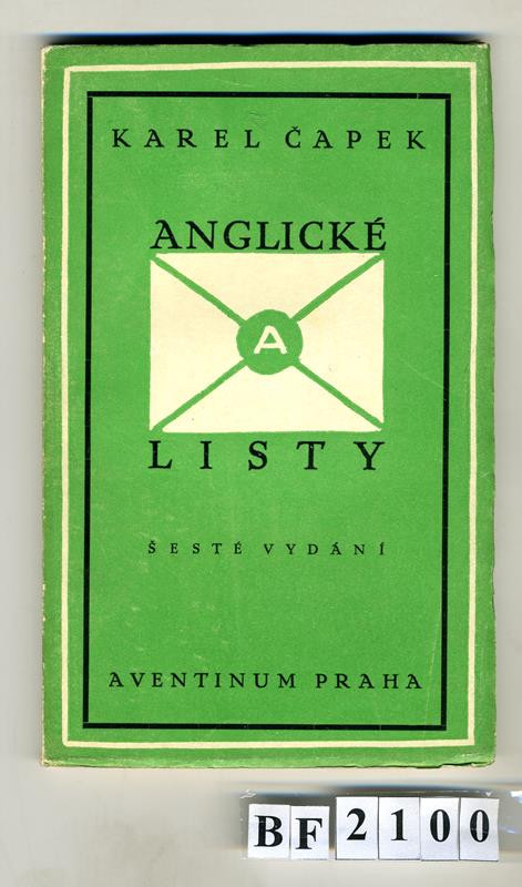 Karel Čapek, Otakar Štorch-Marien, Josef Čapek, František Obzina, Aventinum - Anglické listy. VI. vydání